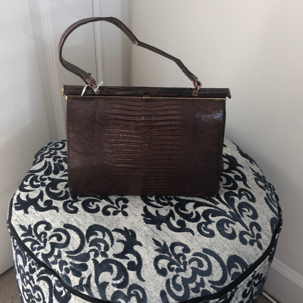*Rare* Vintage Croc Skin Pocketbook Purse